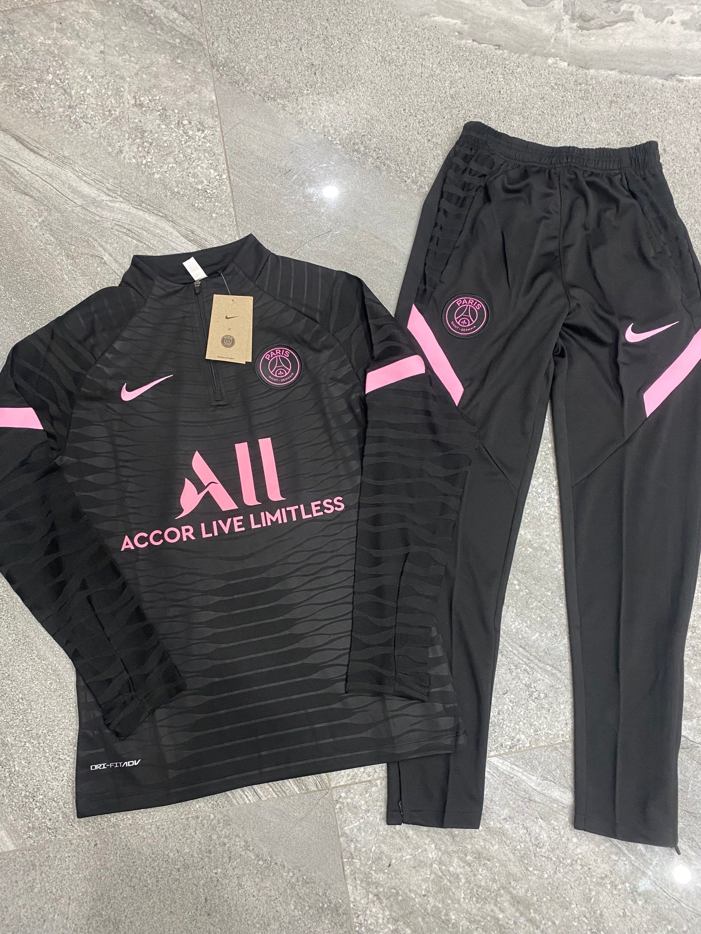 PSG Dri-Fit Tracksuit black pink