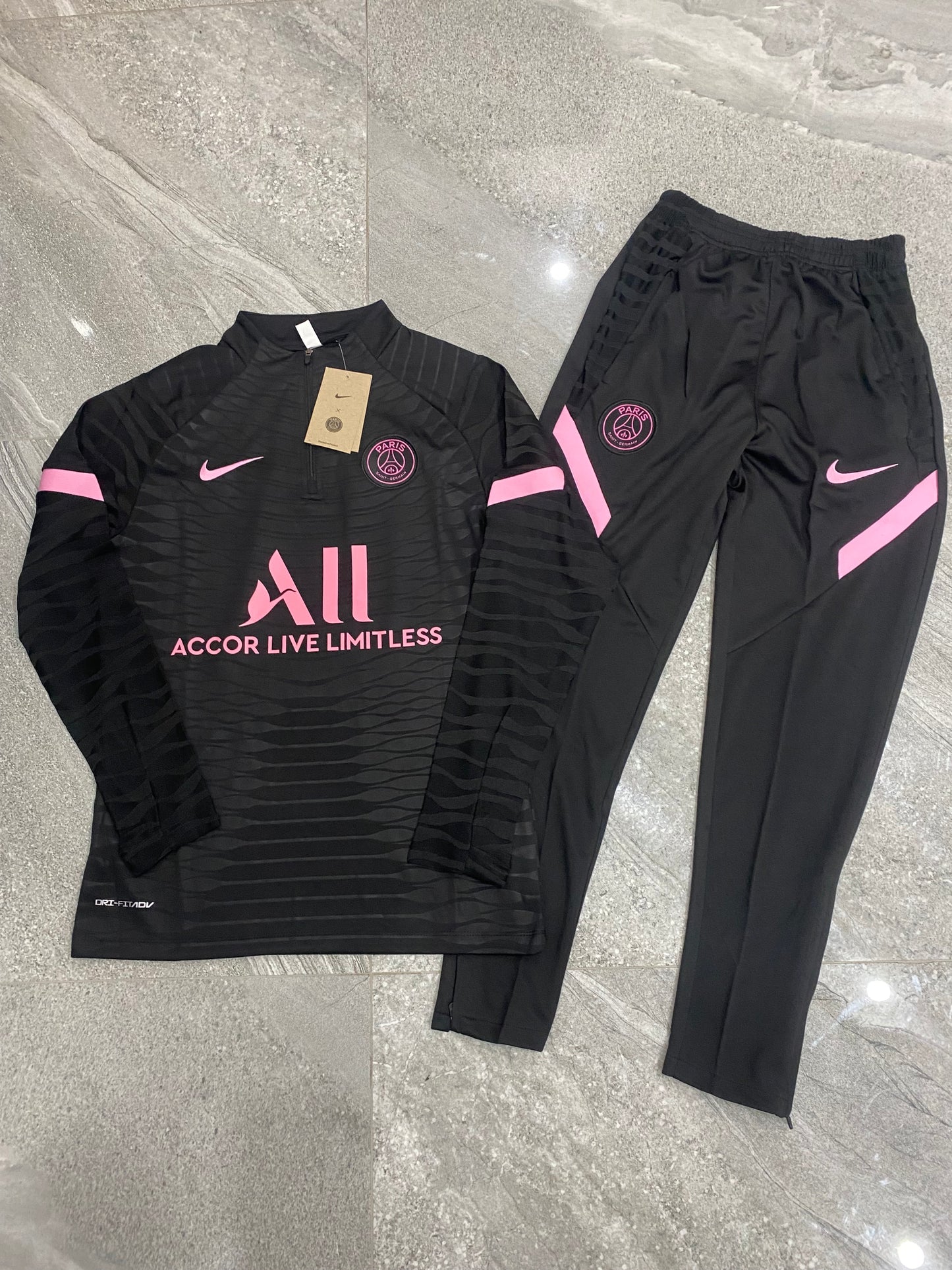 PSG Dri-Fit Tracksuit black pink
