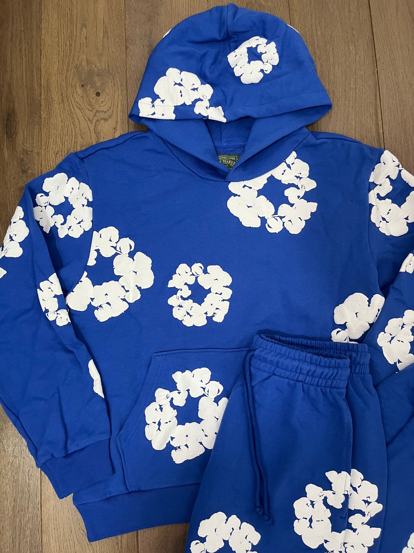 Denim Tears The Cotton Wreath Tracksuit Royal Blue