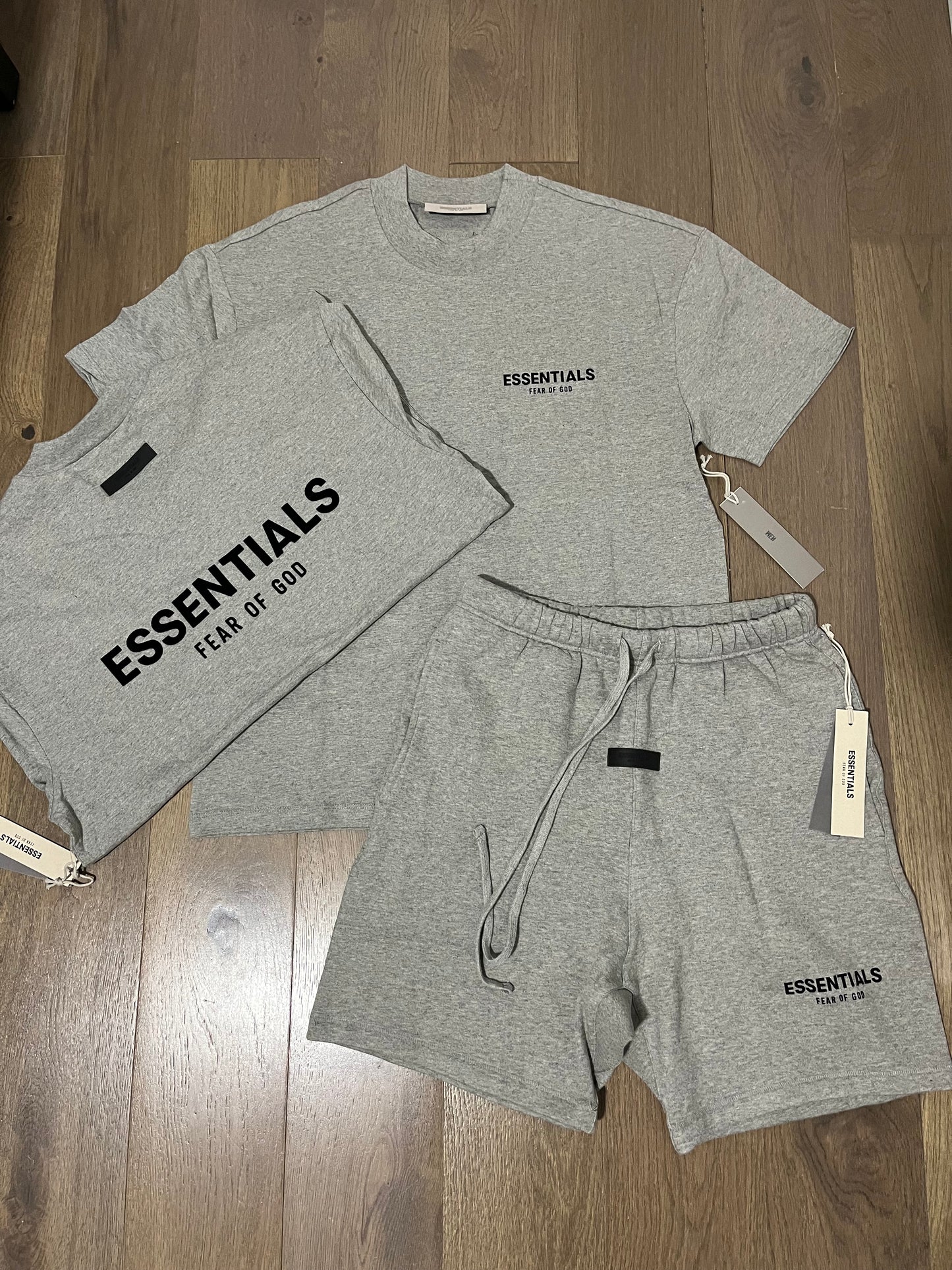 FOG Essentials SS22 Dark Oatmeal Grey Tshirt short set