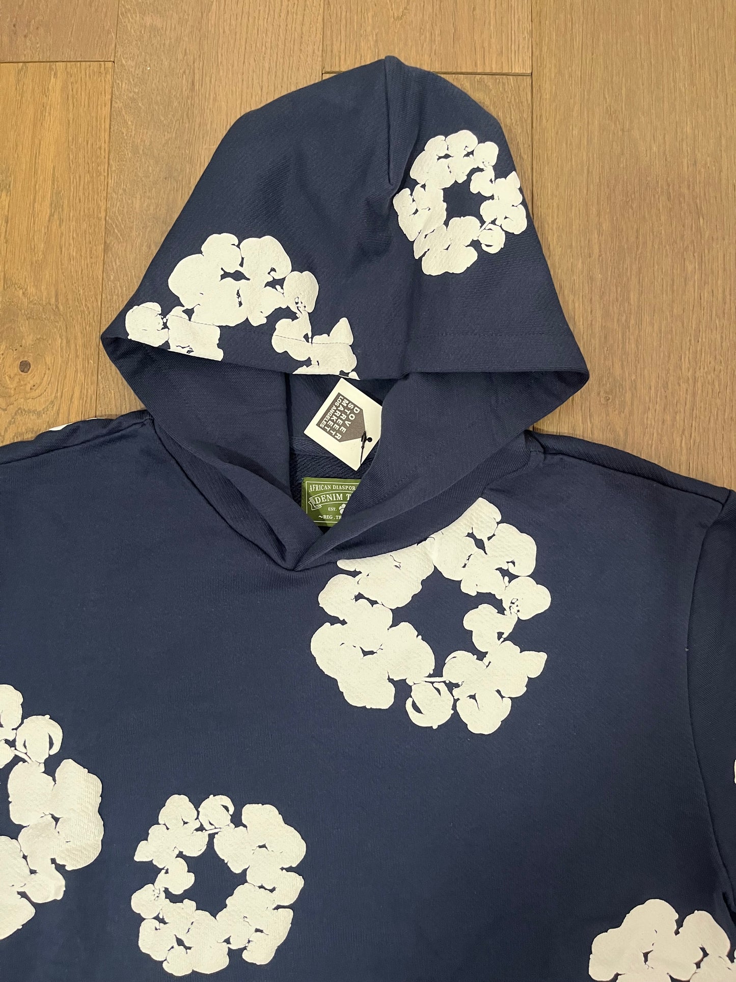 Denim Tears The Cotton Wreath Tracksuit Navy Blue White