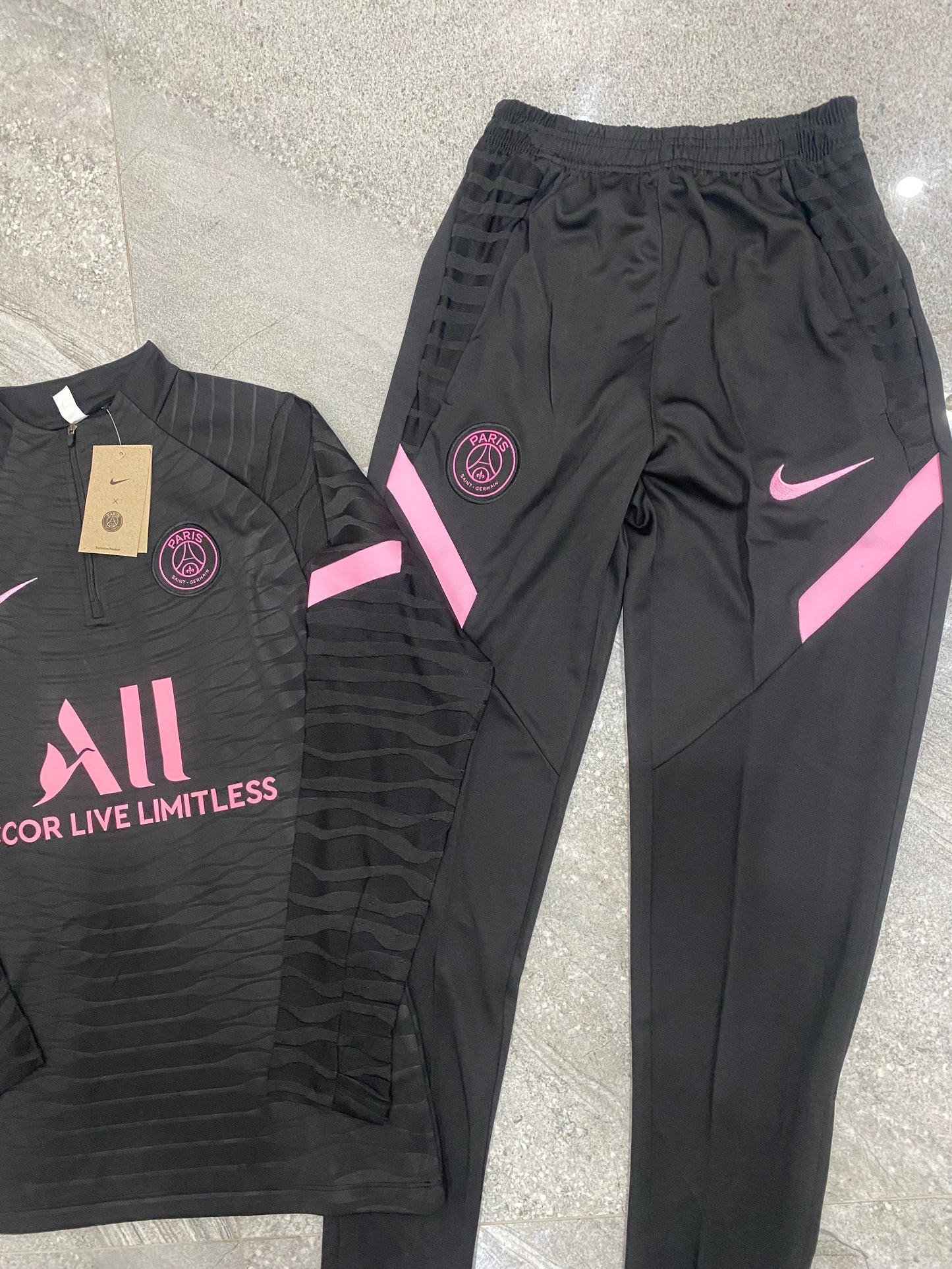 PSG Dri-Fit Tracksuit black pink