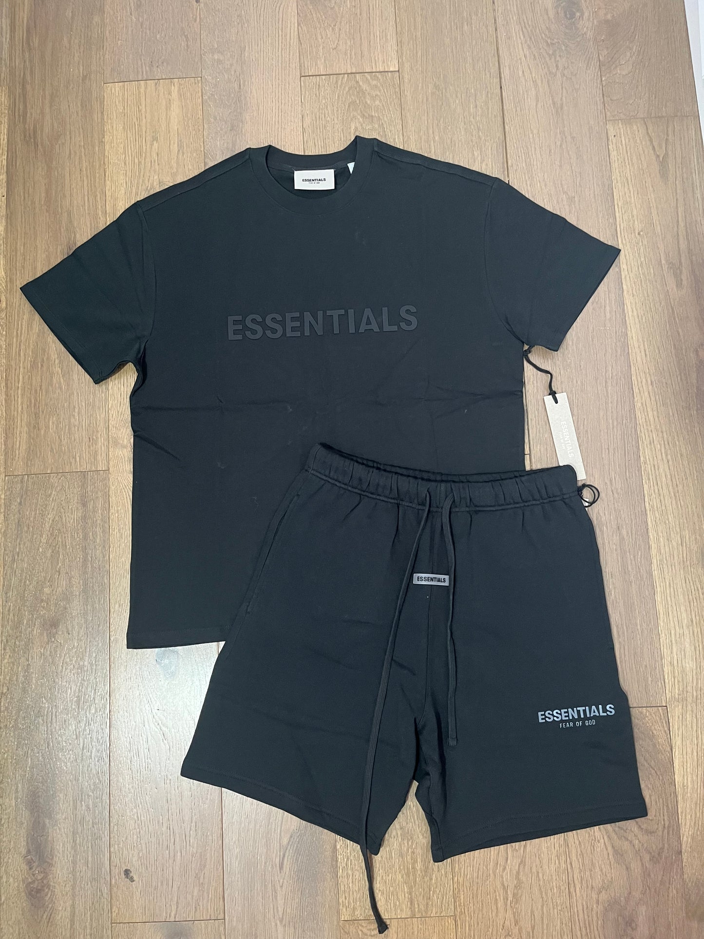 FOG Essentials SS20 Black Reflective T-Shirt & Short Set