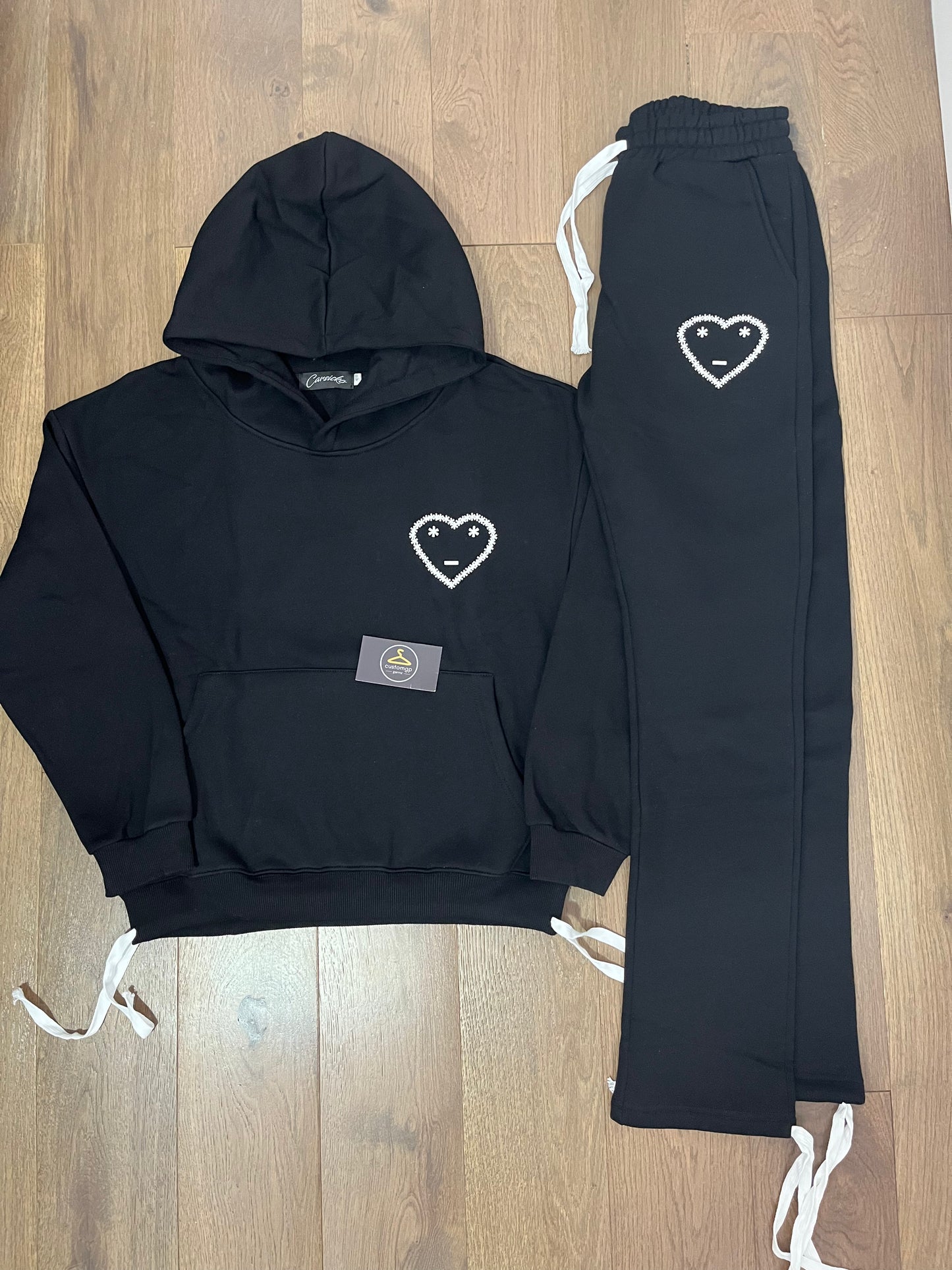 Carsicko Signature heart Black tracksuit