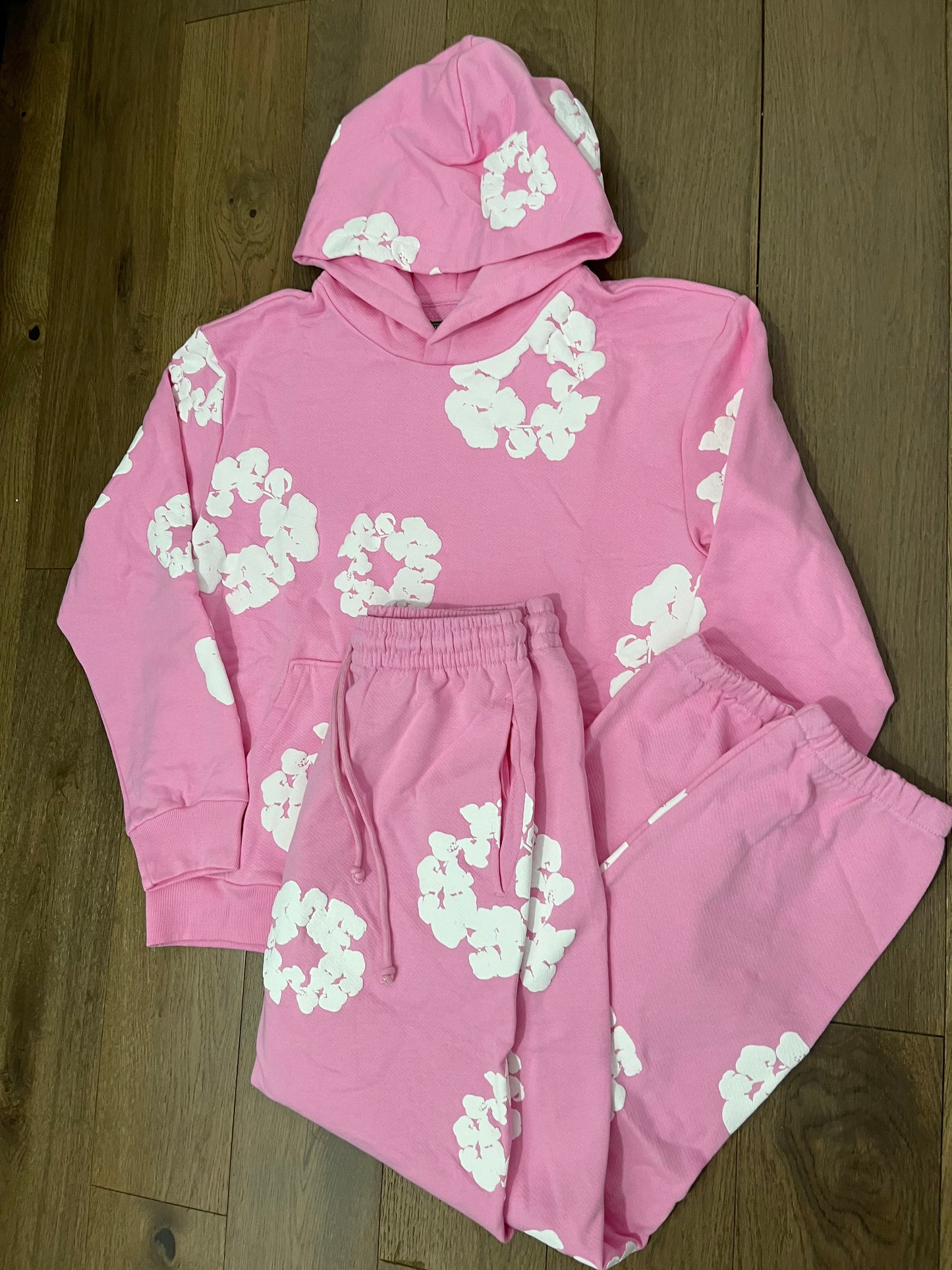 Denim Tears The Cotton Wreath Tracksuit Pink / White
