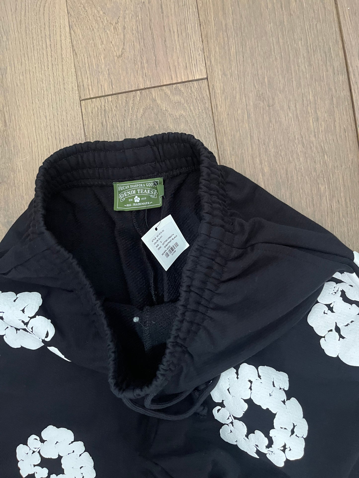 Denim Tears The Cotton Wreath Tracksuit Black White