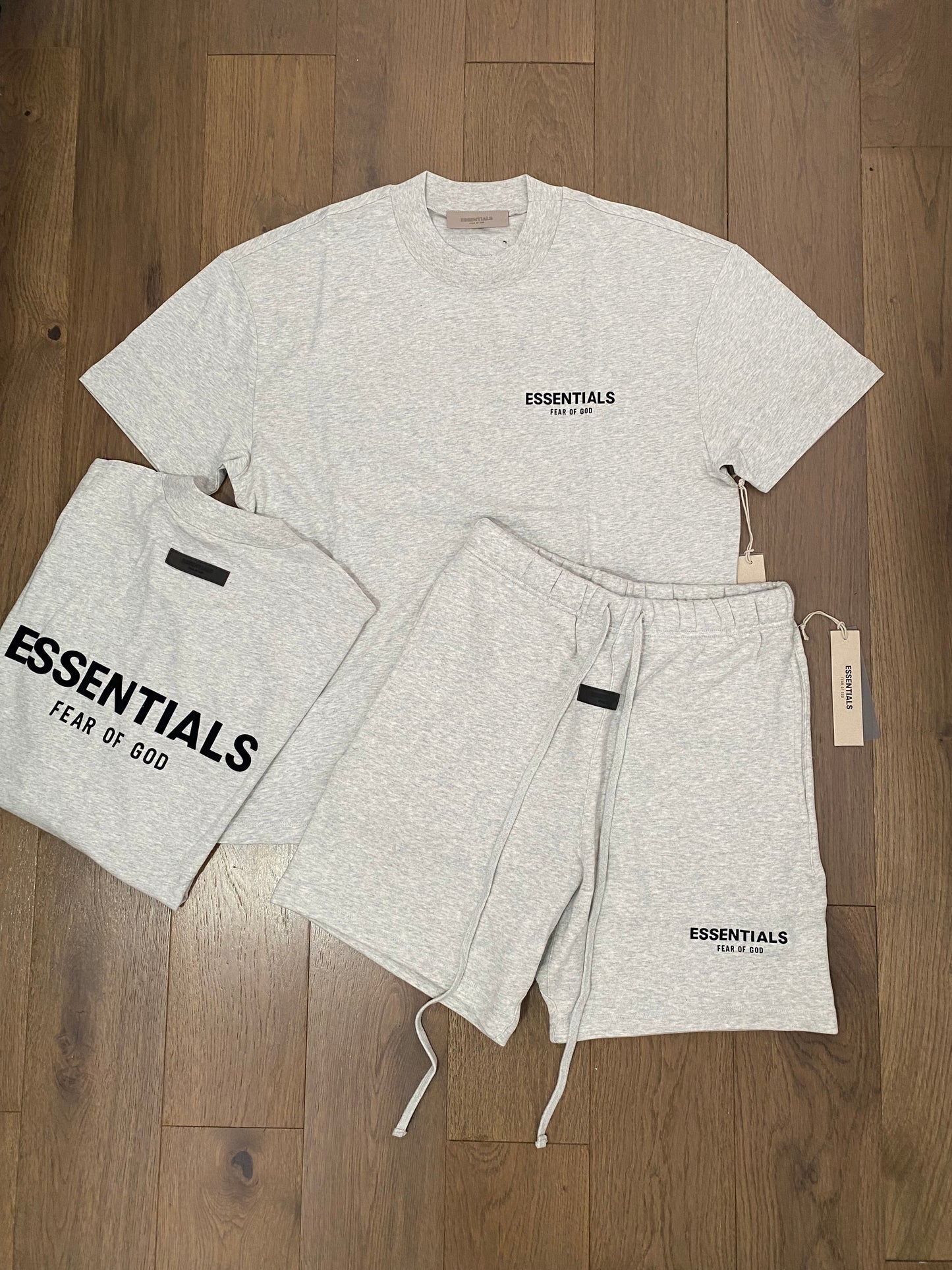 FOG Essentials SS22 Light Oatmeal Grey Tshirt short set