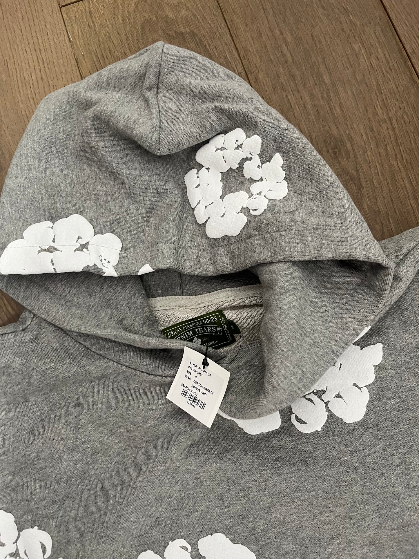 Denim Tears The Cotton Wreath Tracksuit Grey White