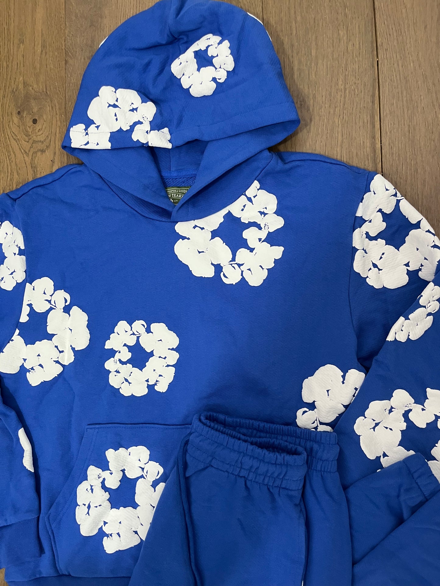 Denim Tears The Cotton Wreath Tracksuit Royal Blue