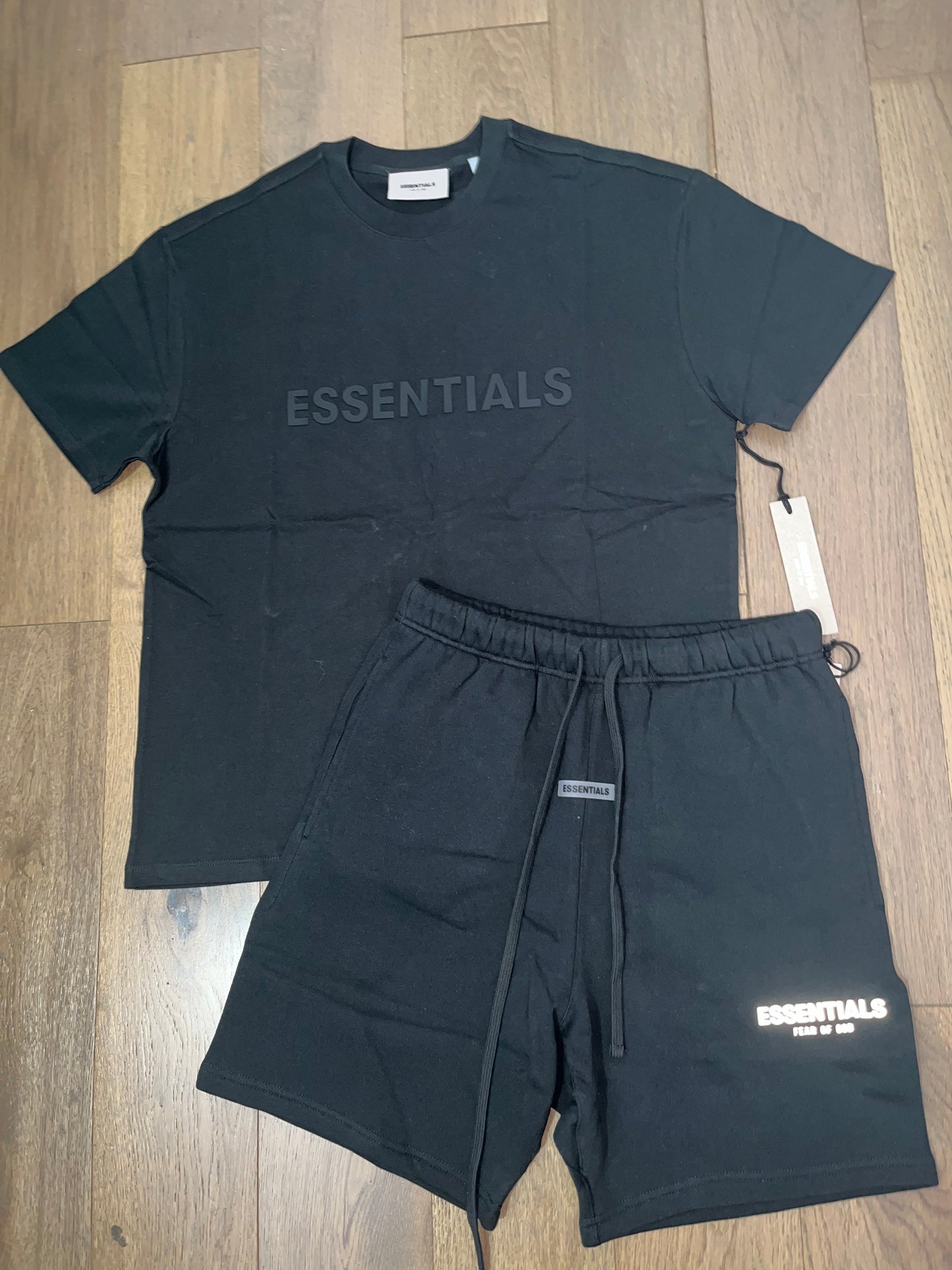 FOG Essentials SS20 Black Reflective T-Shirt & Short Set