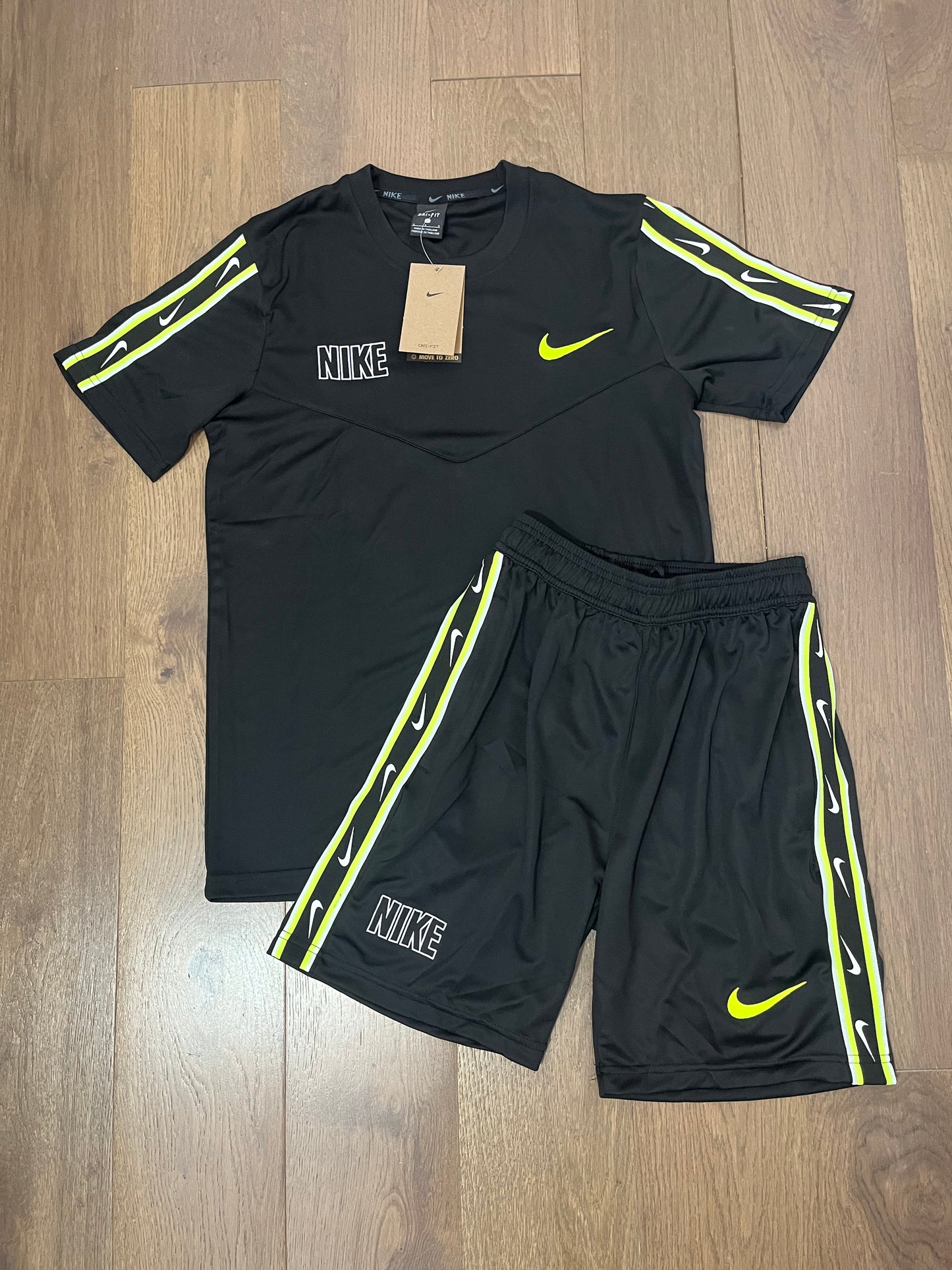 Logo T-shirt and Short set Black Volt