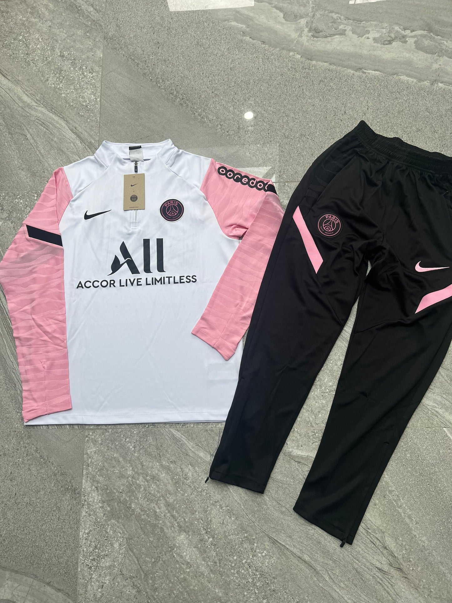 PSG Dri-Fit Tracksuit Pink White