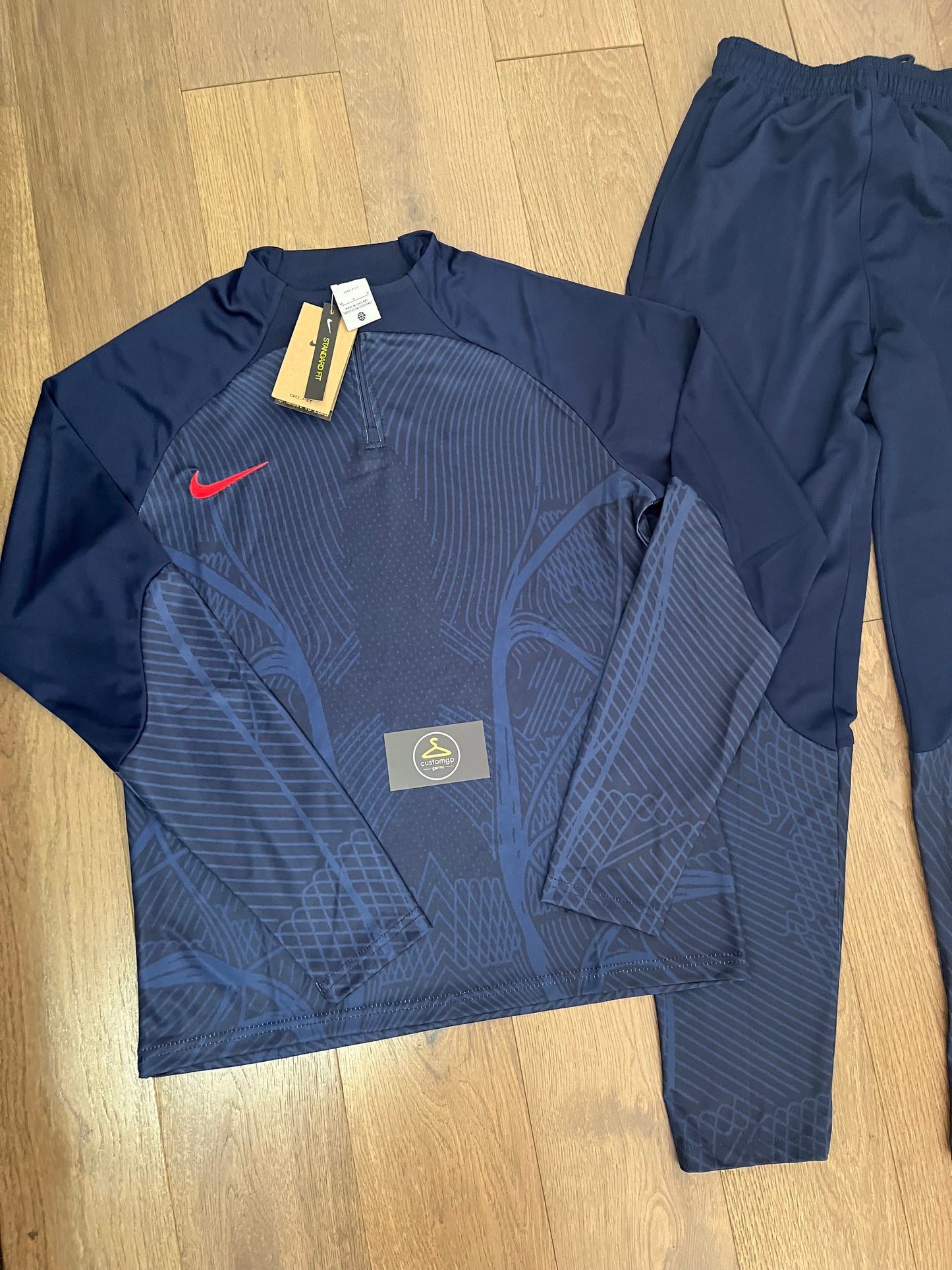 Strike Dri-Fit Tracksuit Navy Blue / Red