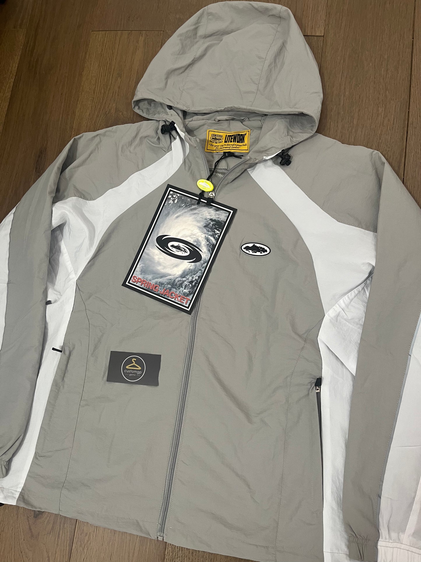 Cortiez Crtz RTW Spring windbreaker jacket grey white