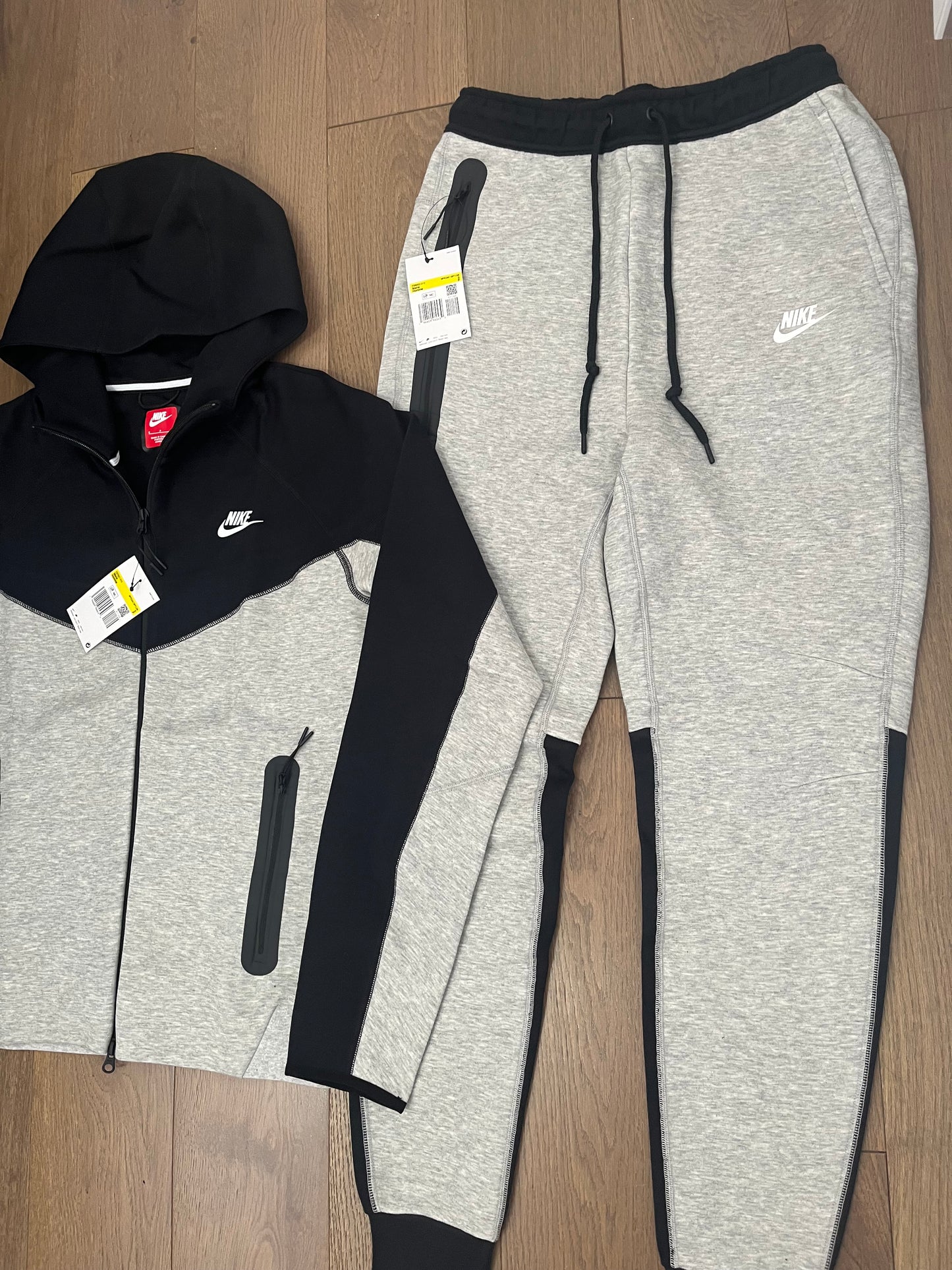 Tech Fleece New season black grey tracksuit