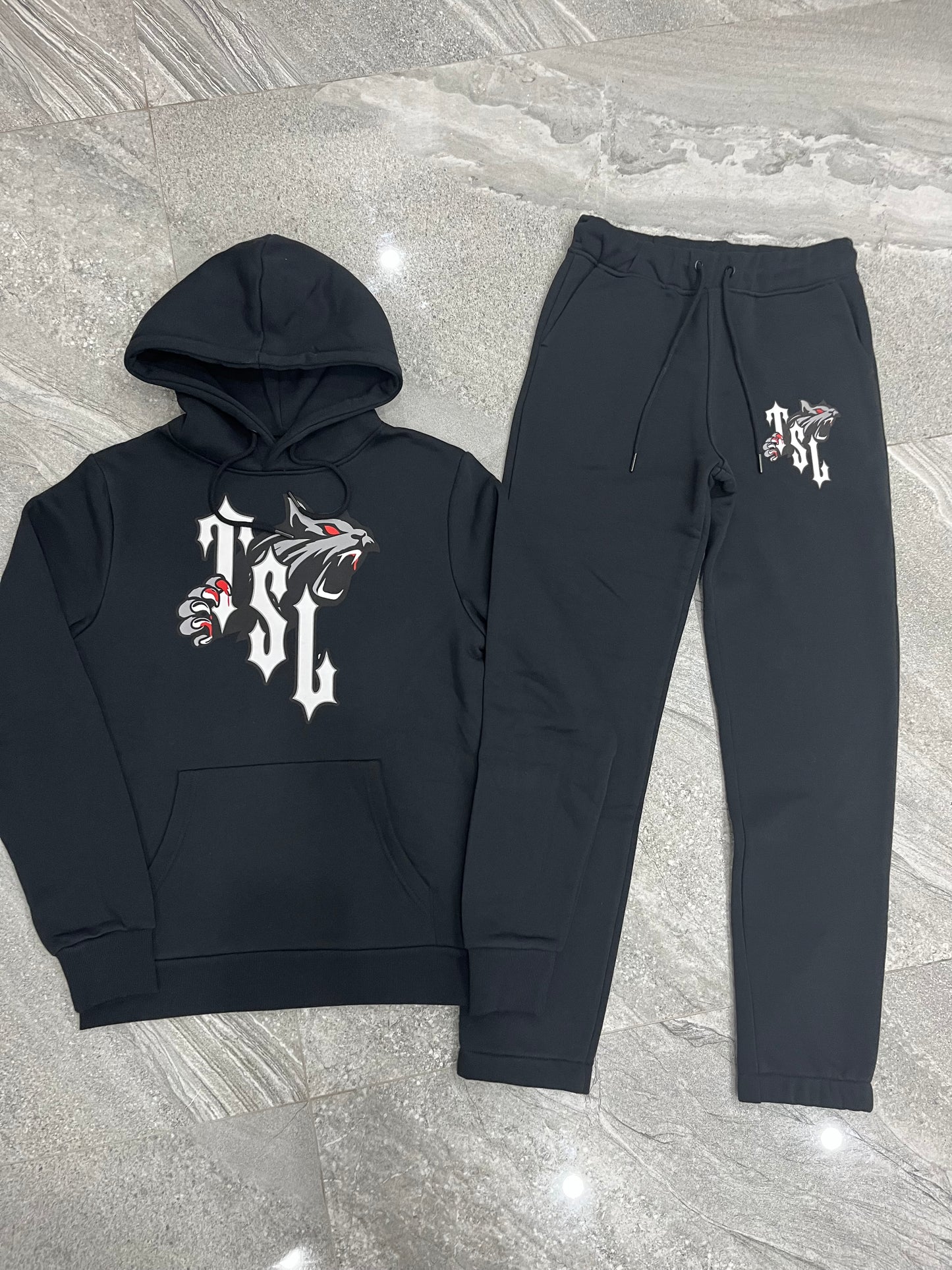 Trapstar Tiger Shooters Tracksuit black / Red / White