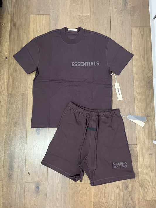 FOG Essentials SS23 'Plum' T-shirt & Short Set