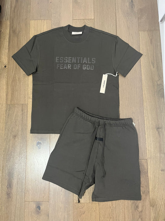 FOG Essential SS23 'Off Black' T-shirt & short set