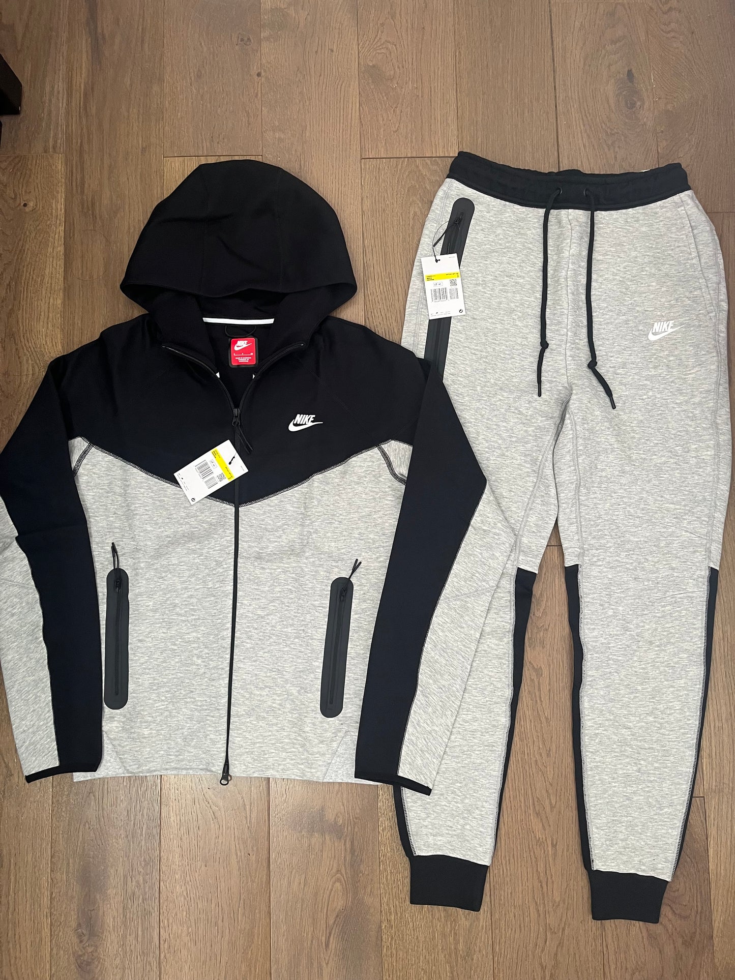 Tech Fleece New season black grey tracksuit