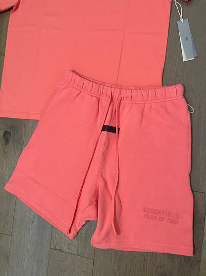 FOG Essential SS23 'Coral Pink' T-shirt & short set