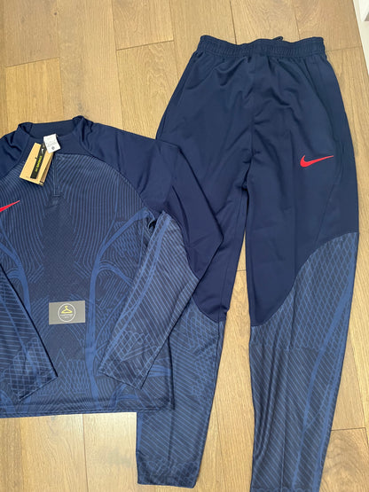 Strike Dri-Fit Tracksuit Navy Blue / Red