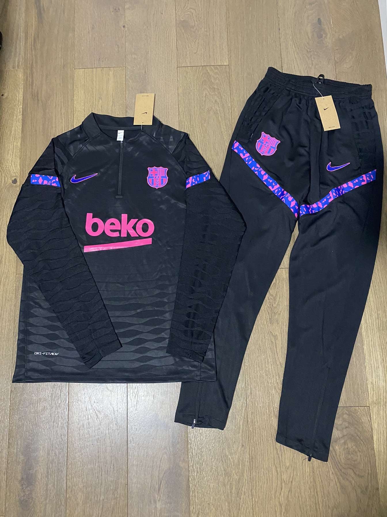 Barcelona Dri-Fit Tracksuit Purple black